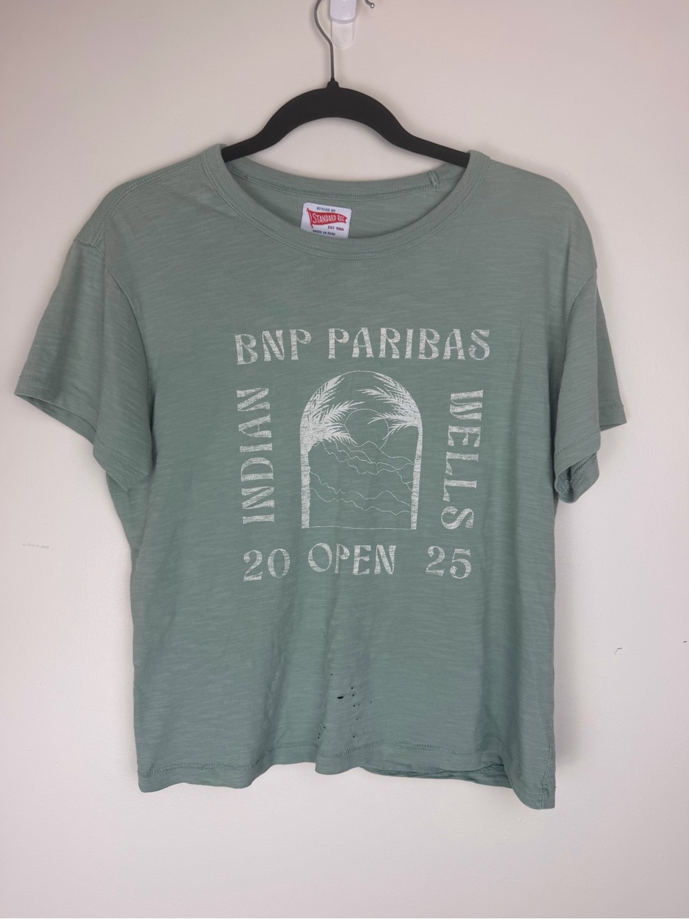 STANDARD REC BNP Paribas Indian Wells Tennis Open 2025 Distressed Tee Medium